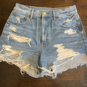 American Eagle Jean Shorts: high rise 90s boyfriend